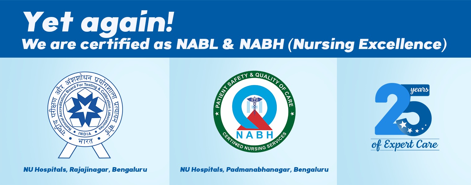 Certified NABL & NABH - NU Hospitals
