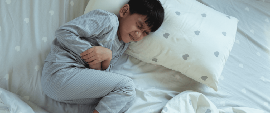 Sick little child in bedroom - NU Hospitals